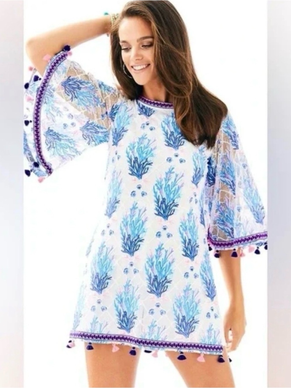 Lilly Pulitzer JACKELIN
ROMPER
SEASPRAY GRAY OFF
SHORE. Size 0